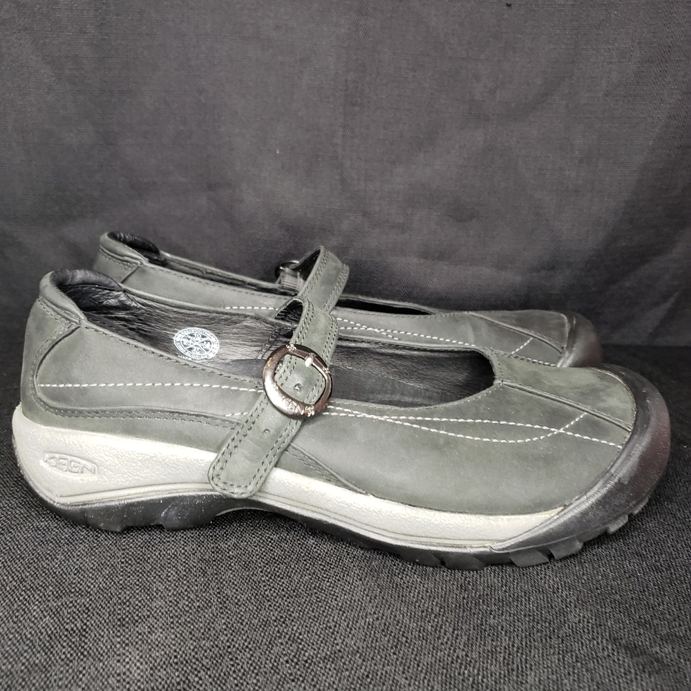 Keen Black Toyah Leather Mary Jane Shoes